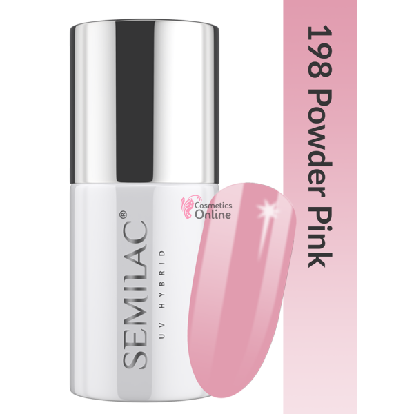 Oja UV Semilac 198 Nude Powder Pink 7 ml